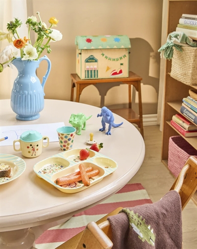 Melamine Kids 4 Room Plate wit